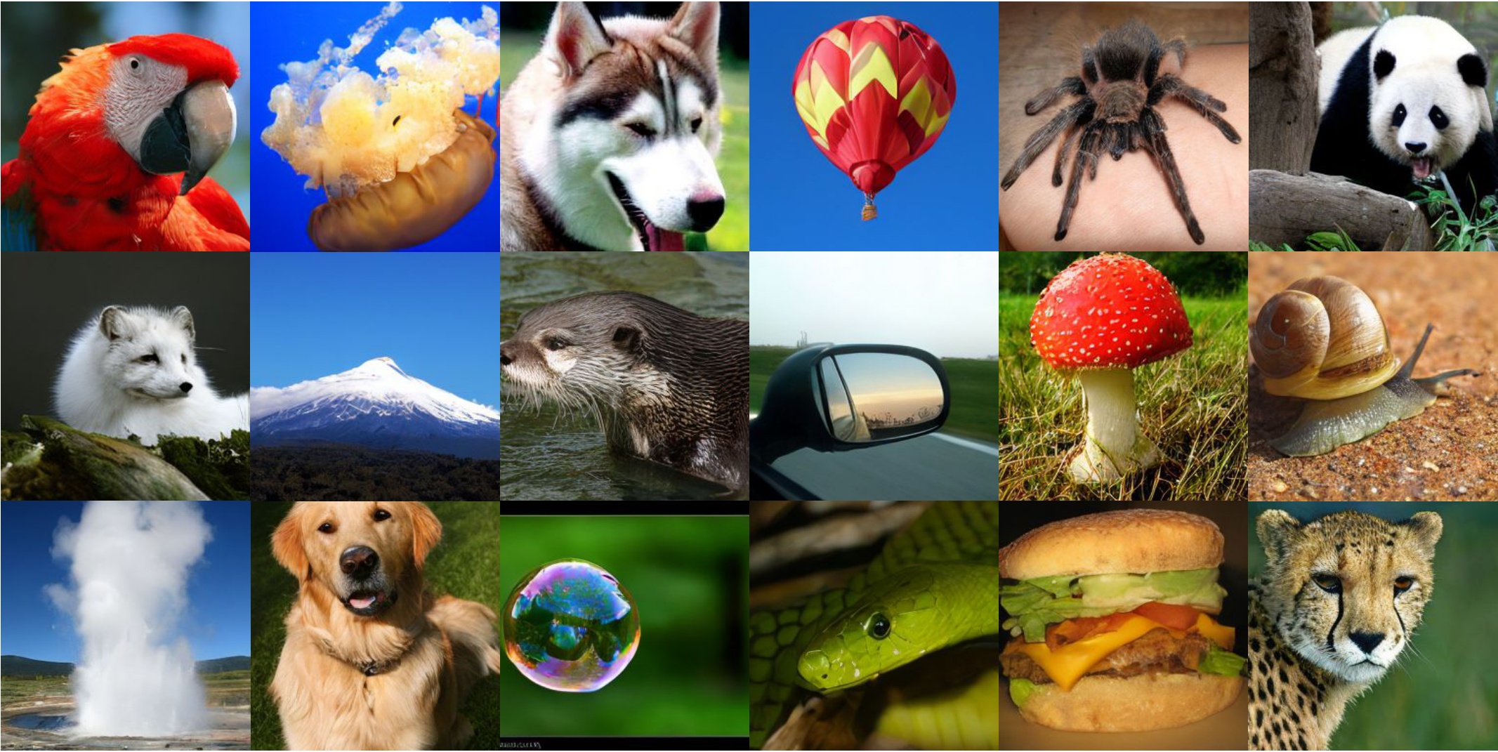 The generated samples from MPDiT-XL with the cfg-scale $w=3$ at epoch 160.