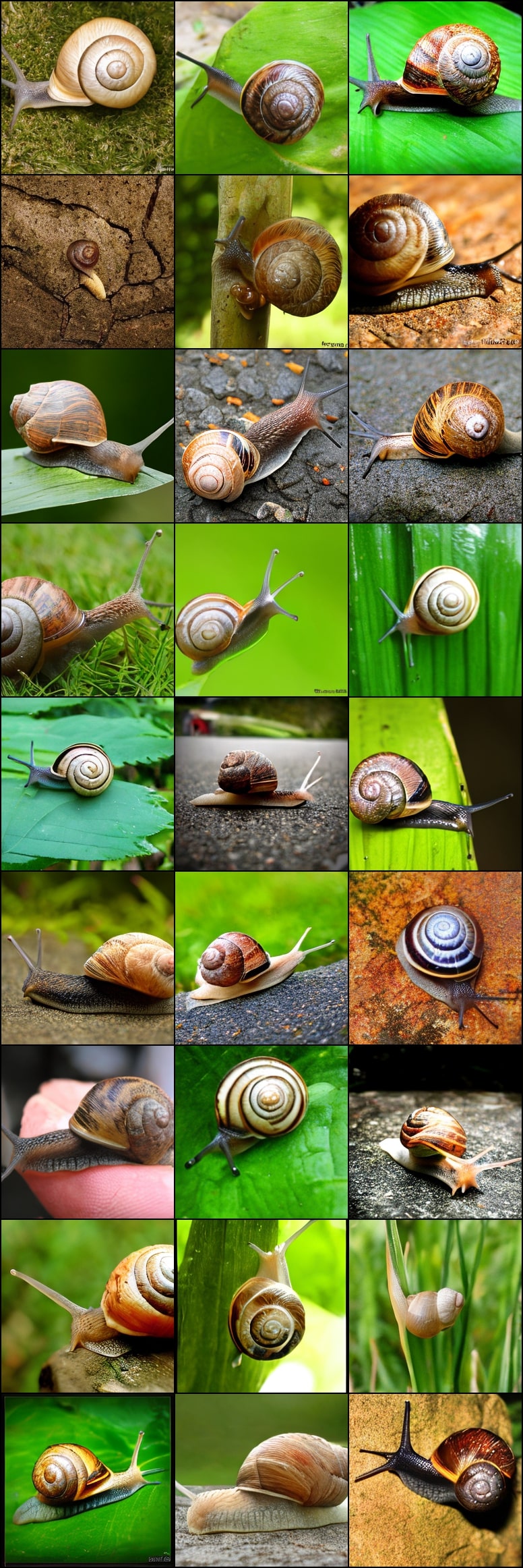 Qualitative images of class 113 "snail"
